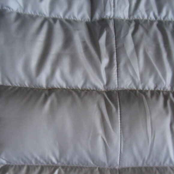 MARINA SPORT Women's Gray Duck Down Quilted Puffer Jacket, Size M-L. Italy - Picture 9 of 16